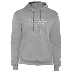 Philippians 4:13 Fleece Pullover Hoodie