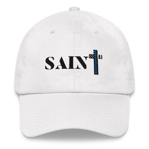 SAINT Blue Line Cross Dad hat